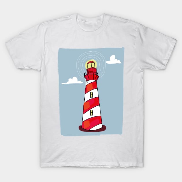 Lighthouse T-Shirt by nickemporium1